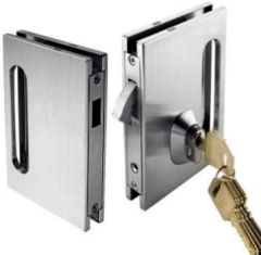 GLASS SLIDING DOOR  LOCK WITH HANDLE